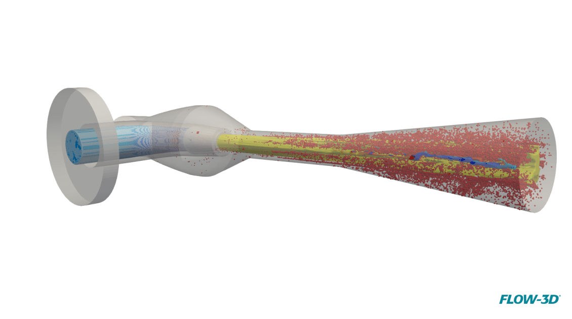 VOF to particle – FLOW-3D 2022R1 VOF到粒子流-3D 2022R1