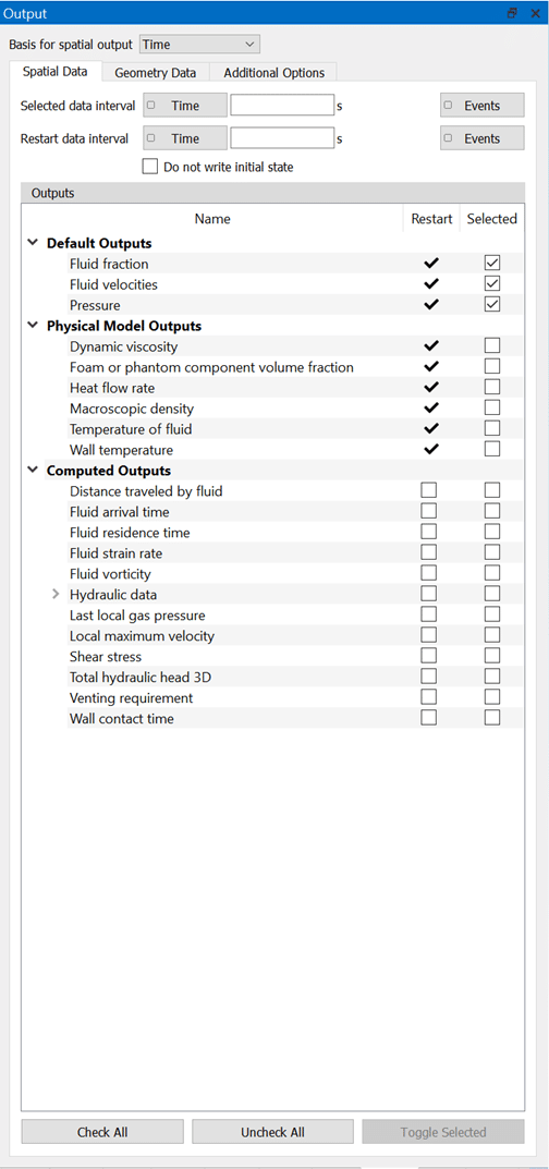 output widget output widget