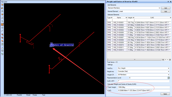 管道设计CAD系统中重量重心计算-卡核