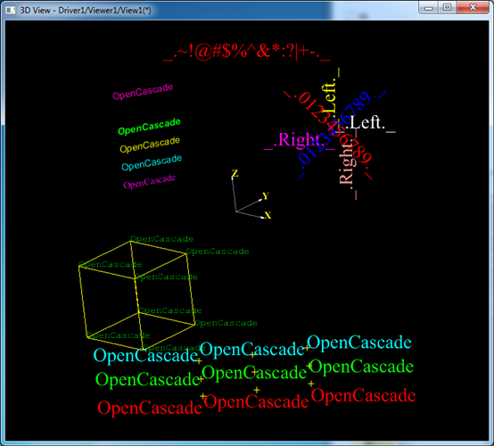 OpenCascade Chinese Text Rendering-卡核