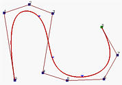 B-样条曲线：移动控制点-卡核