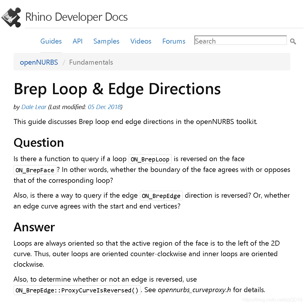 Brep Loop & Edge Diections