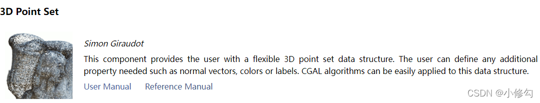 CGAL学习记录——Geometry Processing（几何处理篇）-3D Point Set-卡核