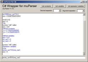 C# Wrapper for muParser-卡核