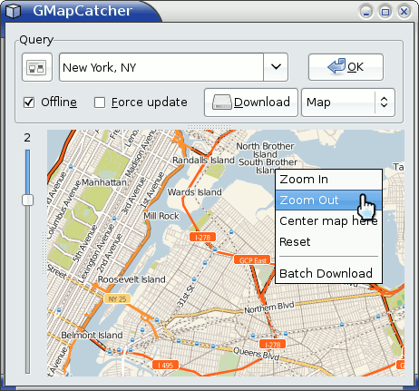 GMapCatcher 离线地图浏览器-卡核