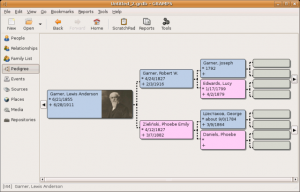 GRAMPS 家谱程序-卡核