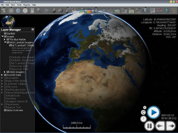 NASA WorldWind 地球放大镜-卡核