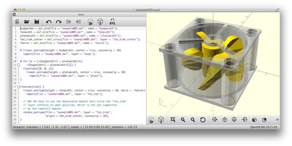 OpenSCAD-卡核