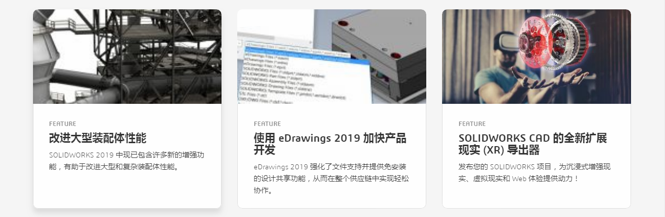 SolidWorks 3D CAD功能